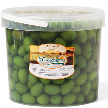 Milde grüne Oliven - 3,5 kg