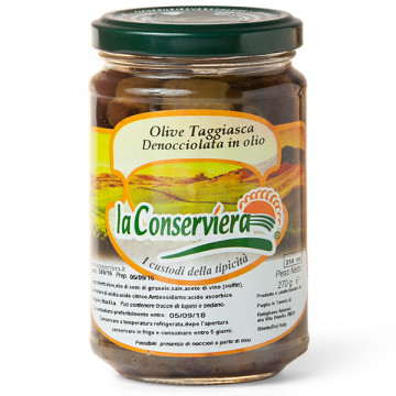 Pitted taggiasca olives -...